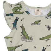 Funny Crocodiles-Ruffle Dress